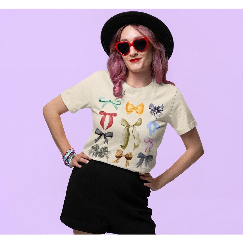 Coquette Eras Tour Inspired Bows Comfort Colors T-Shirt Taylor Devotee Size XL